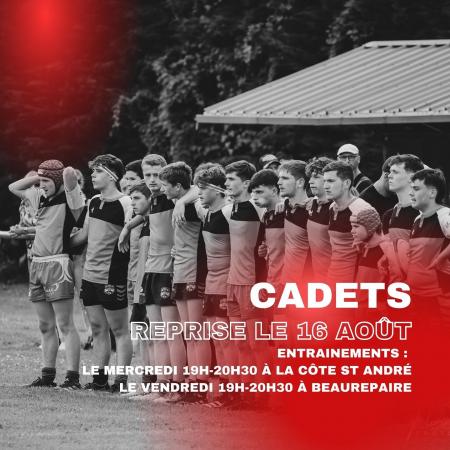 Reprise des cadets