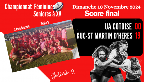 Resultats feminines du 10 novembre 2024